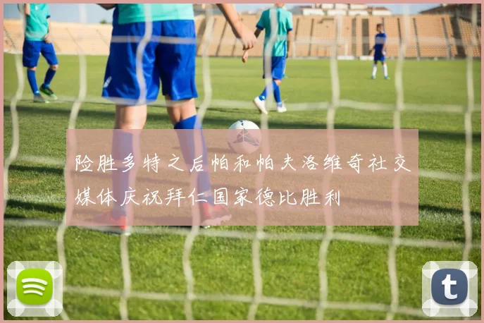 险胜多特之后帕和帕夫洛维奇社交媒体庆祝拜仁国家德比胜利